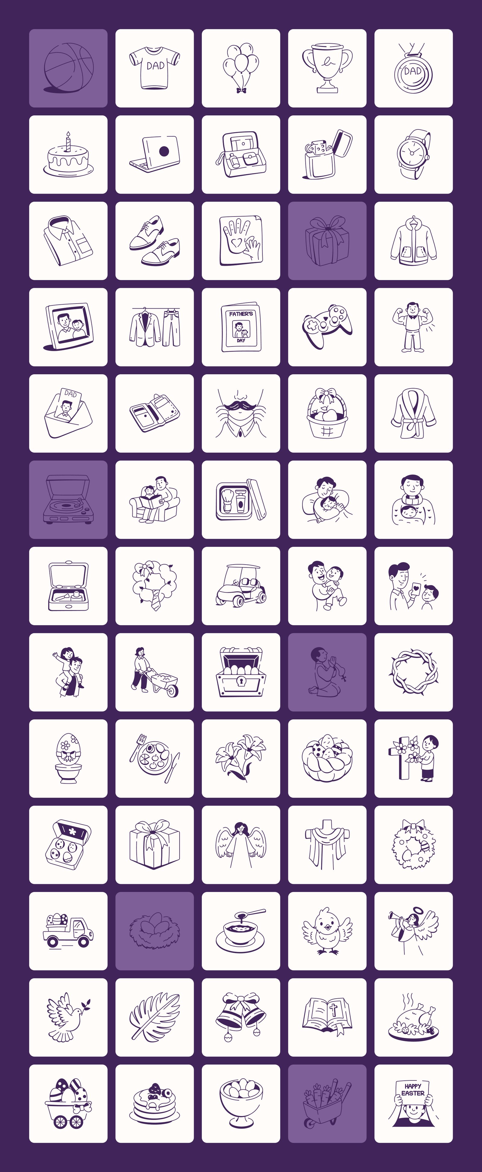Events and Celebration Doodles Bundle