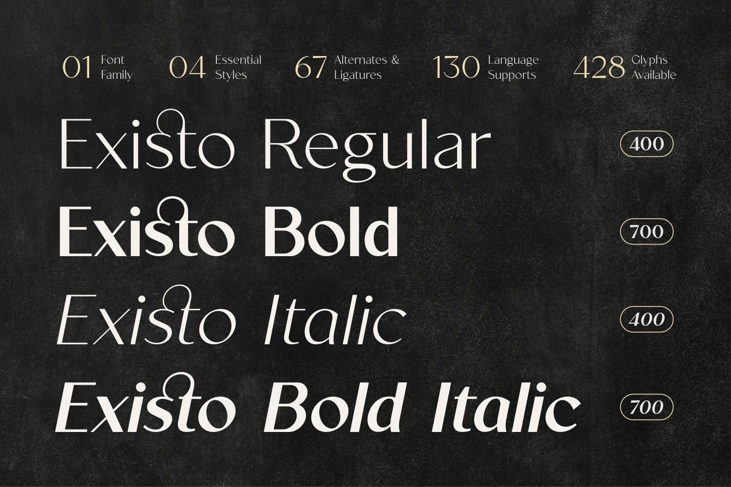 Existo - Luxury Sans Serif