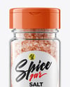 Glass Jar with Pink Salt Mockup