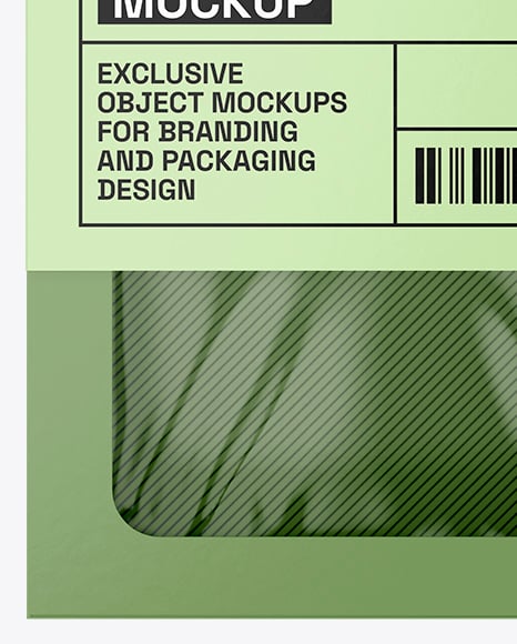 Empty Carton Box Mockup