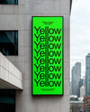 Vertical Billboard on a Building Mockup