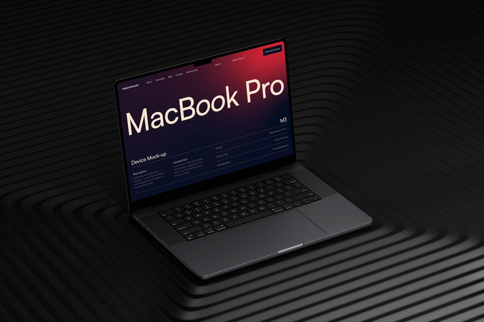 MacBook Pro M3 Mockup