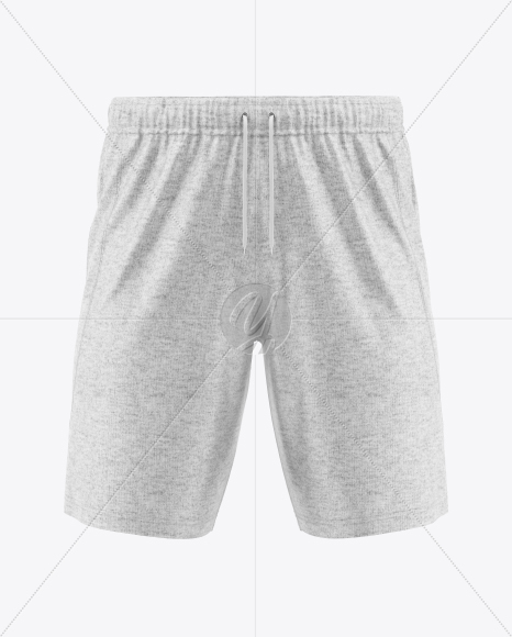 Heather Shorts Mockup - Front View