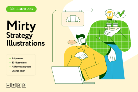 Mirty Strategy Illustration