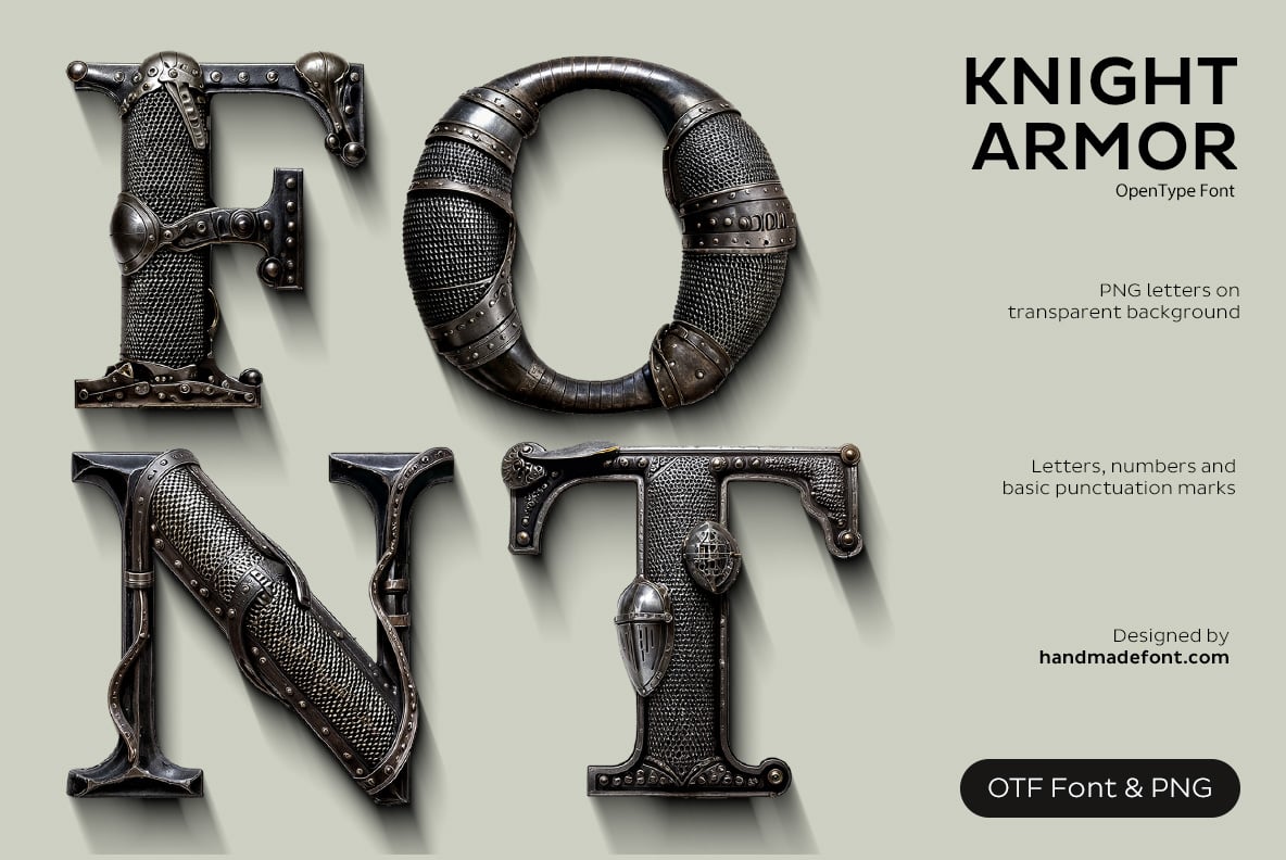 Knight Armor Font