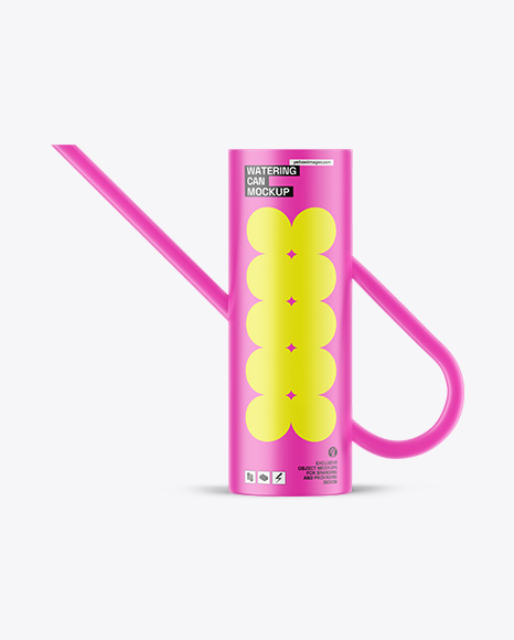 Matte Watering Can Mockup