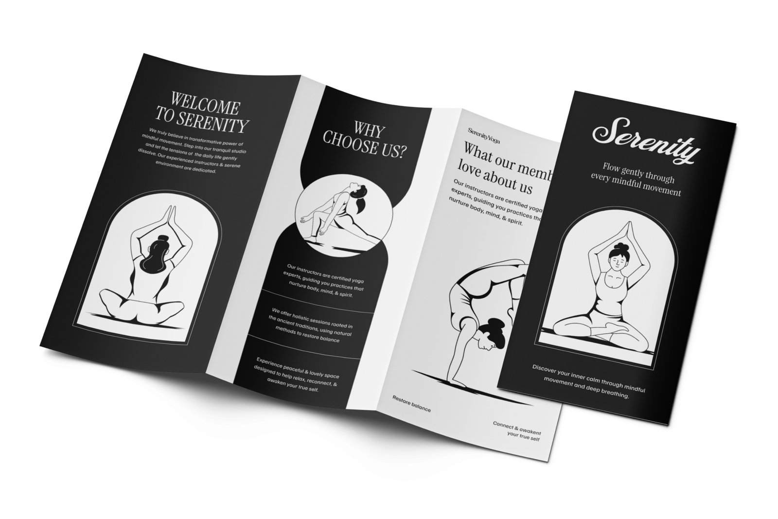 Yoga Poses Illustration Set