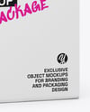 Paper Box Mockup – Half Side View