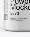 Clear Jar With Powder Mockup