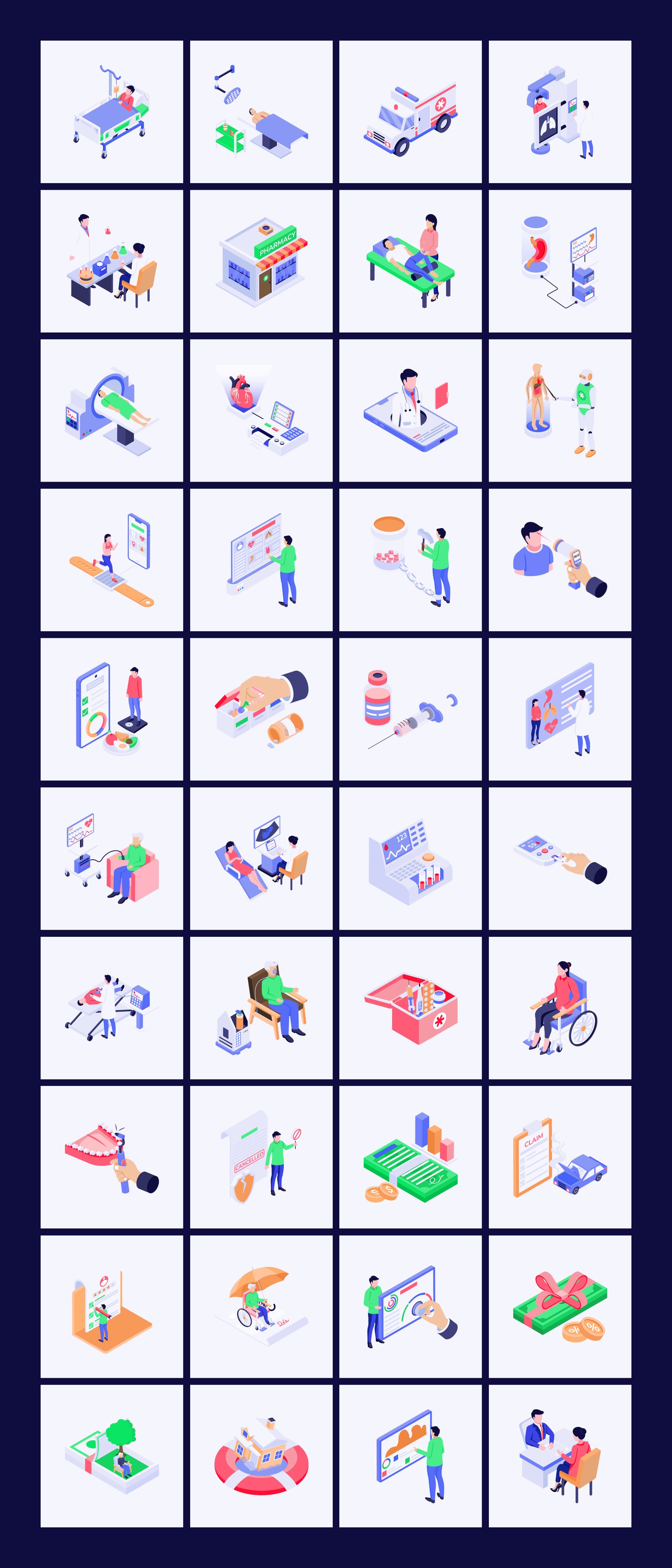 Everyday Isometric Icons Bundle