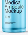 Frosted Glass Medical Ampoule Mockup