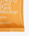 Matte Trading Card Pack Mockup