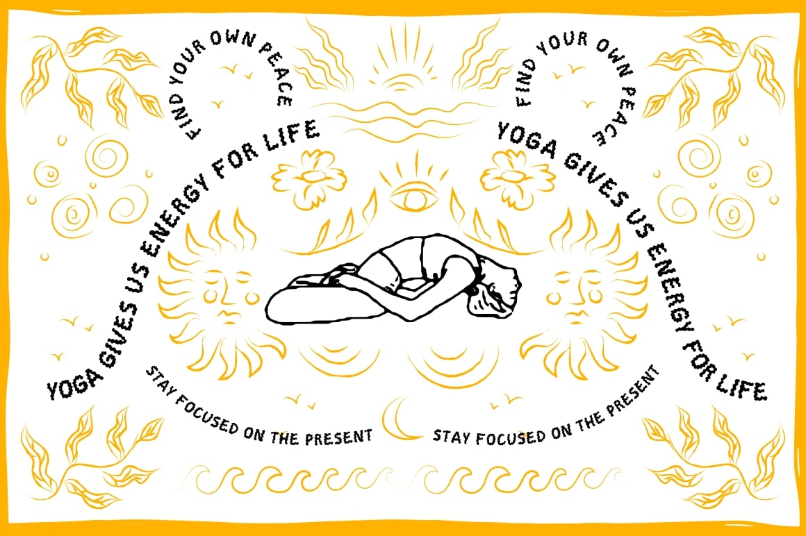 Yoga Alma groovy font