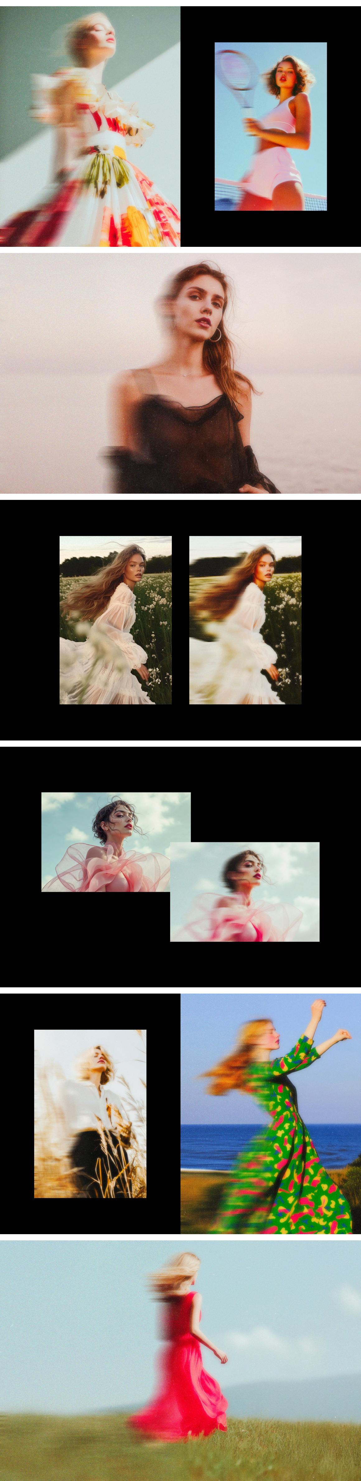 Blurred Motion Photo Template