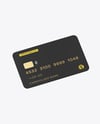 Credit Card Mockup – Side Top View