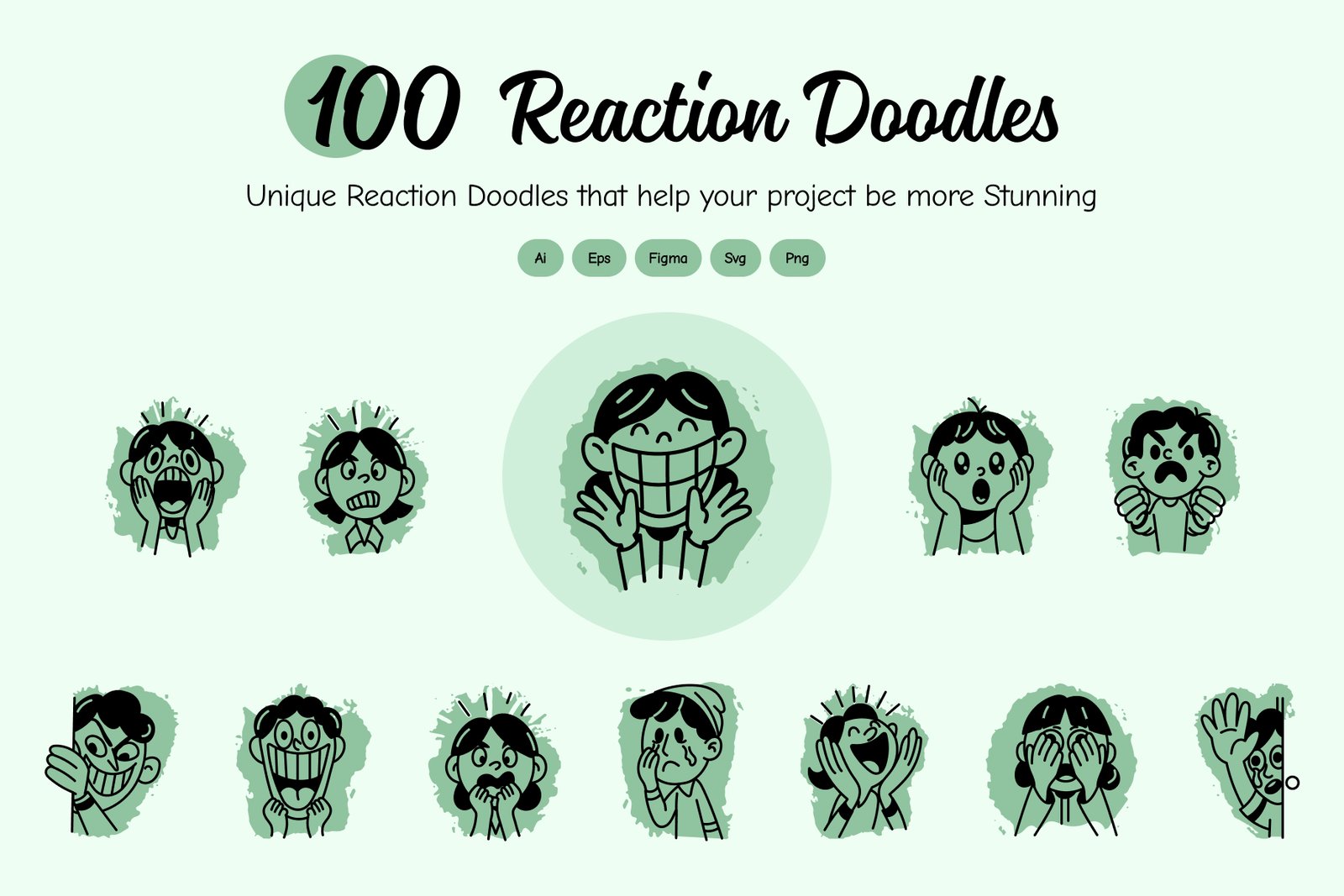Reaction Doodle Icon Pack