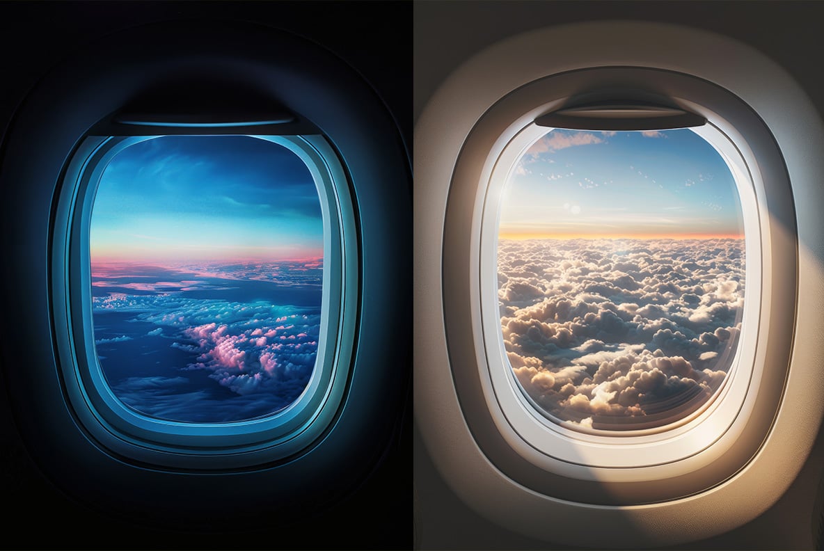 Airplane windows