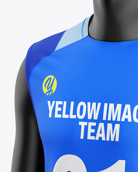 Training Sleeveless Kit Mockup - Half Side View