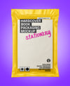 Vacuum Flow-Pack with Hardcover Book Mockup