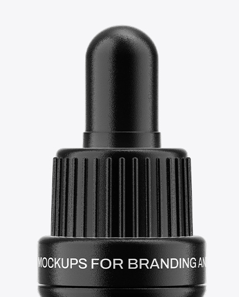 Glossy Dropper Bottle Mockup