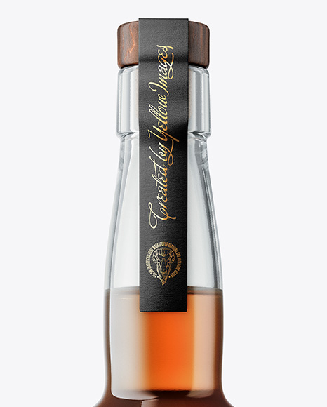 Tall Cognac Bottle Mockup