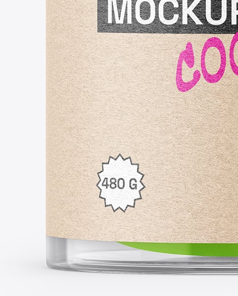 Clear Plastic Tube with Macaron Cookies Mockup