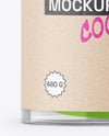 Clear Plastic Tube with Macaron Cookies Mockup