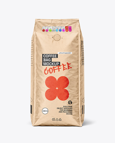 Kraft Paper Coffee Bag Mockup
