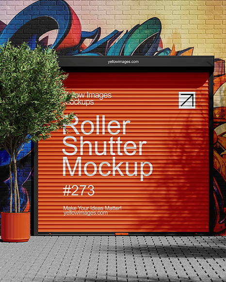 Roller Shutter Mockup - Banners