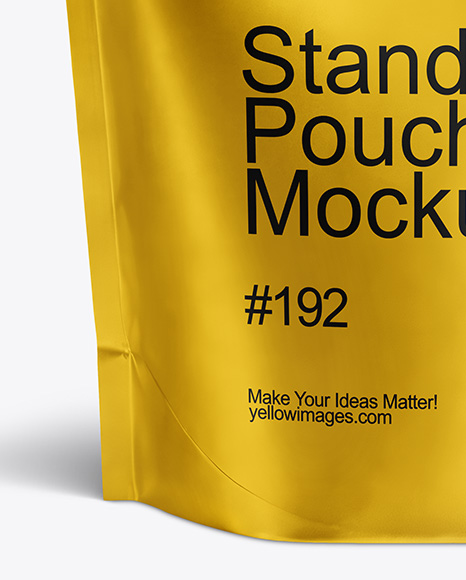 Metallic Stand-up Pouch Mockup