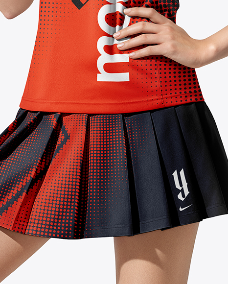 Asian Woman Wearing Table Tennis Uniform Mockup