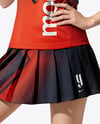Asian Woman Wearing Table Tennis Uniform Mockup