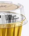 Aluminium Foil Cup with Clear Plastic Cup Mockup