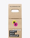 Kraft Box Bottle Packaging Mockup
