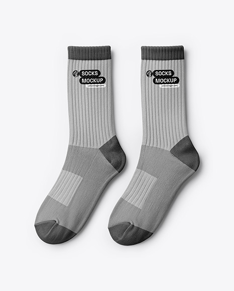 Pair of Socks Mockup