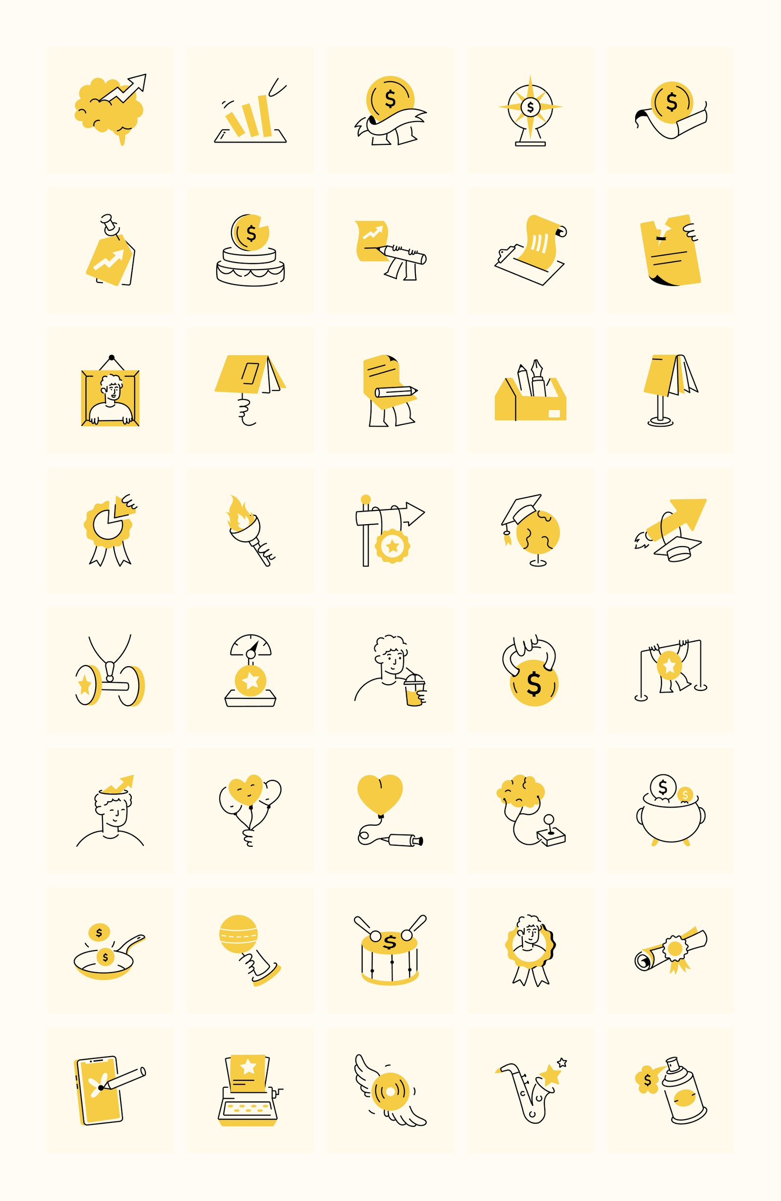 Progress and Success Illustrations