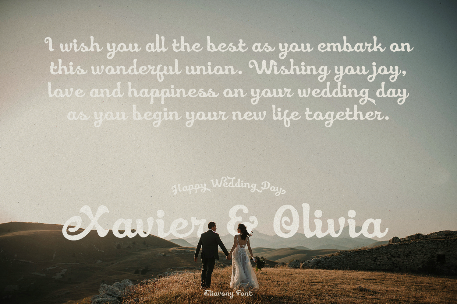 Eliavony Retro Script Font