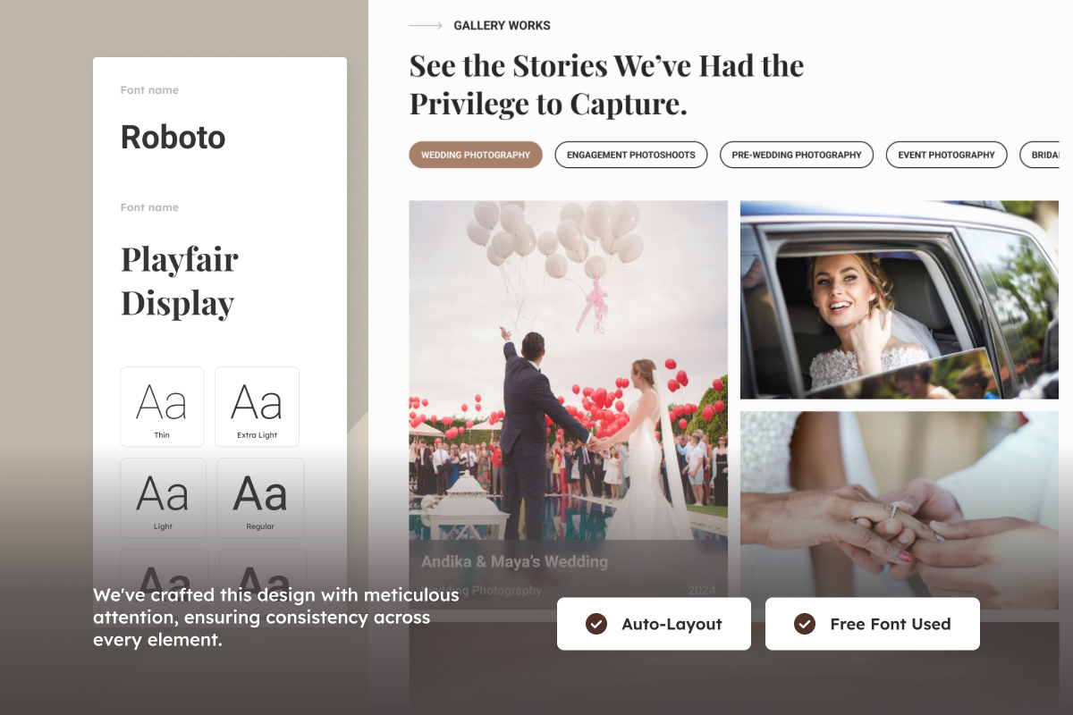 Sophisticated Photographer Portfolio Landing Page