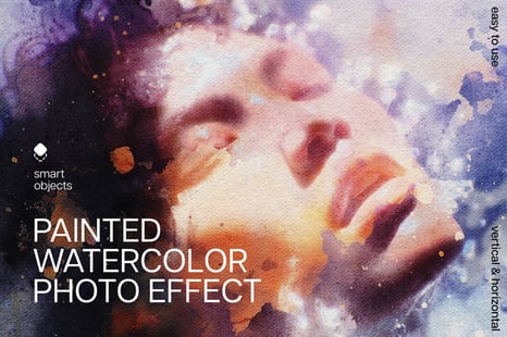 Watercolor Paint Photo Effect - Instagram story