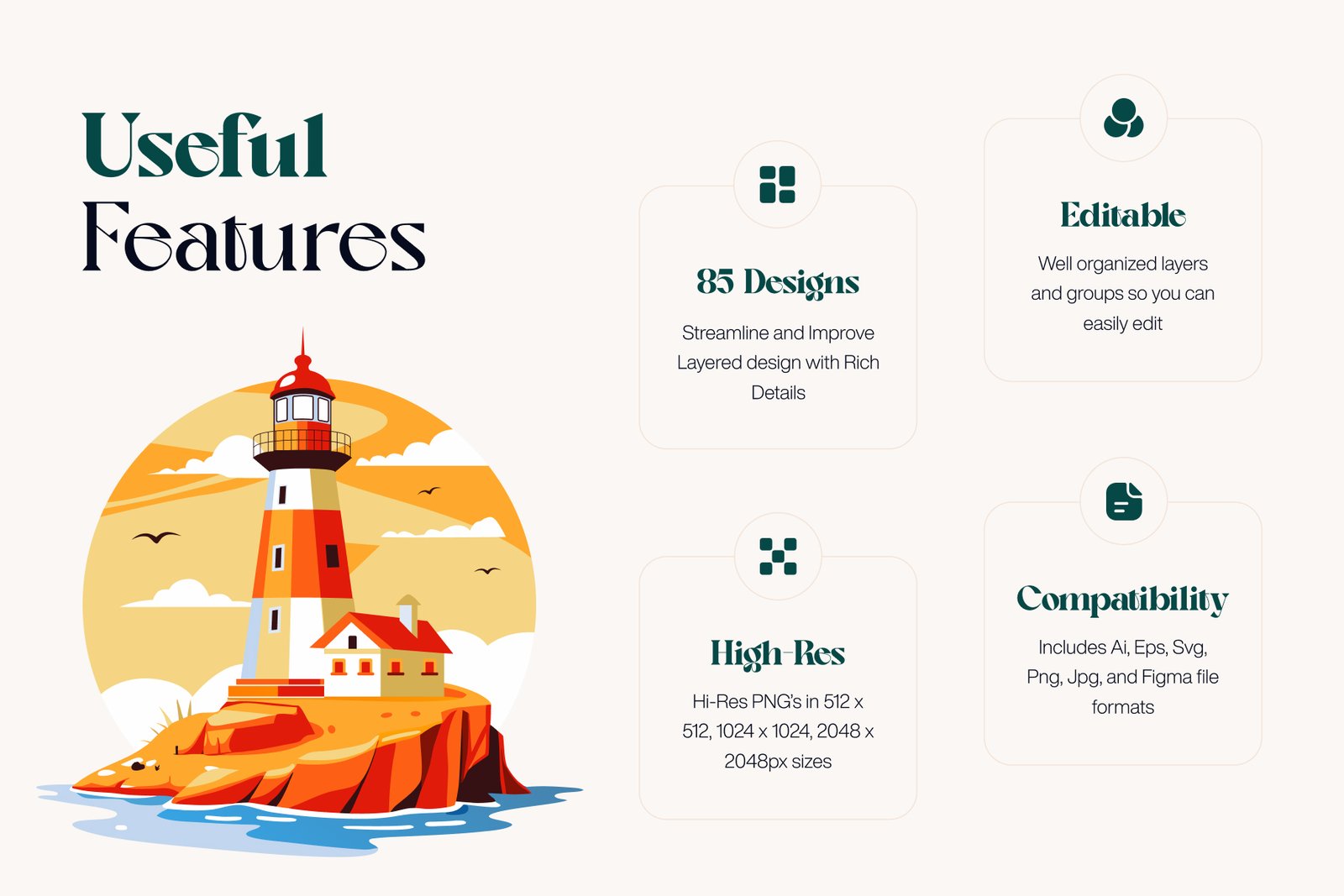 Nature Landscape Illustrations