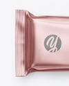 Matte Metallic Snack Package Mockup
