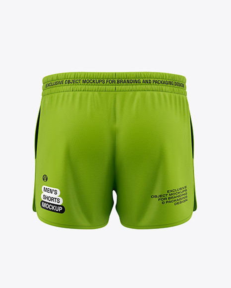 Men's Shorts Mockup - Back View