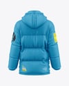 Men's Down Jacket Mockup - Back View