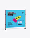Backdrop Banner Stand - Half Side View