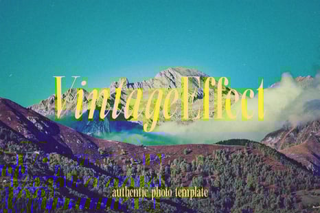 Authentic Vintage Landscape Photo Effect - Creative Store