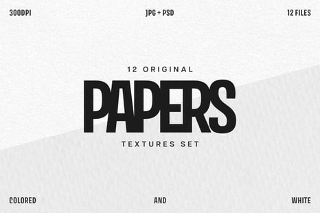 Subtle Paper Textures Collection - Graphics