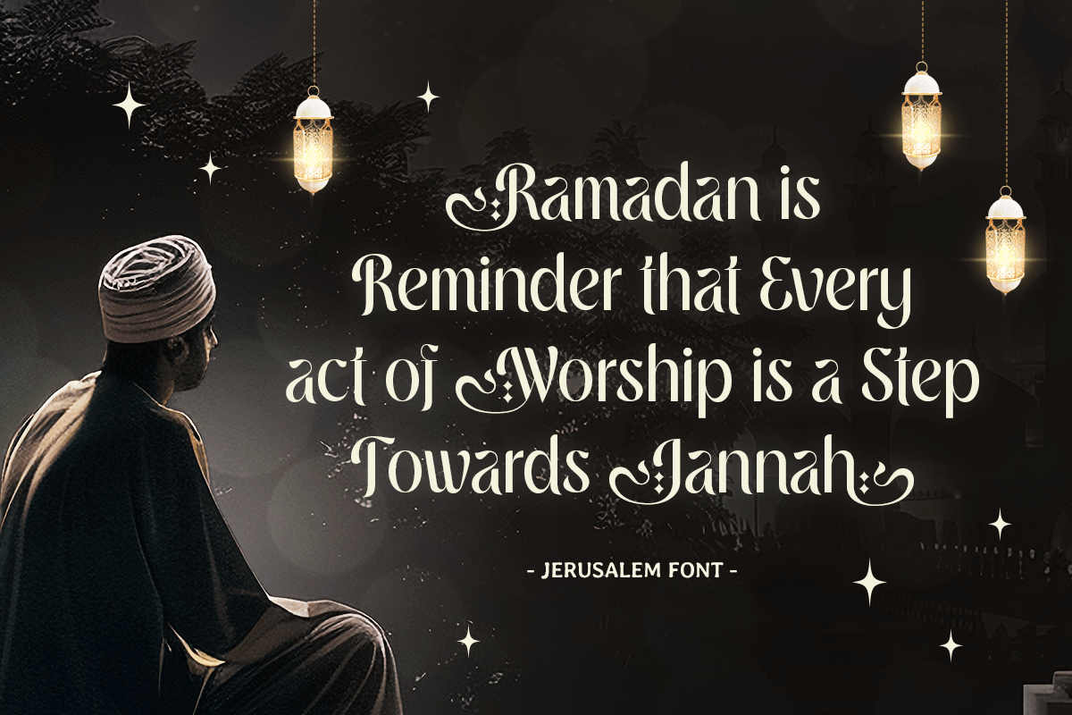 Jerusalem - Lavish Arabic Ramadan Font