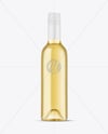 Clear Glass White Wine Bottle Mockup