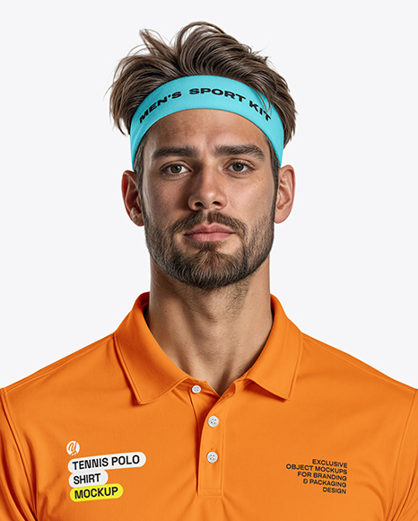 Man Wearing a Tennis Kit Mockup