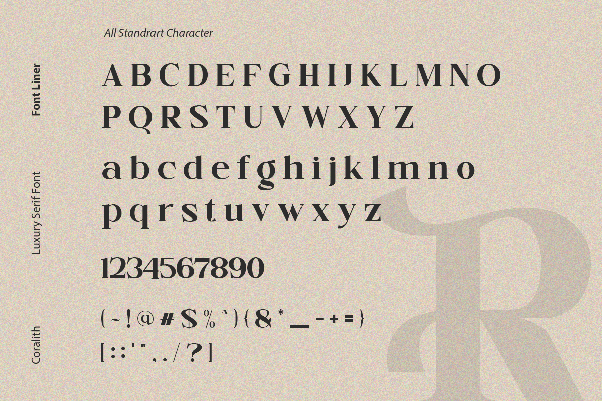Coralith - Luxury Serif Font